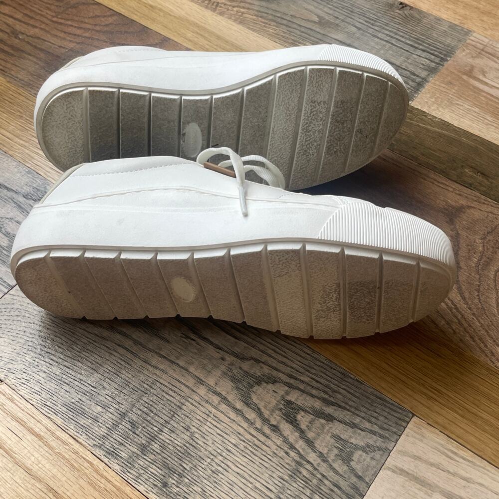Dr. Scholl's Time Off Sneakers Women's 7 White Platform Lace Up Casual - Picture 3 of 7